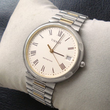 TISSOT Seastar N350/450 Quarz Armbanduhr 34 mm Datum neue Bat. Swiss Made Herren