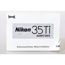 Nikon 35 TI Bedienungsanleitung / Gebrauchsanweisung / Anleitung / DEUTSCH