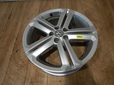 1x Alufelge VW Polo 6R R 7J 5x100 46ET 17 Zoll Matt Silber 6R0601025AA Original
