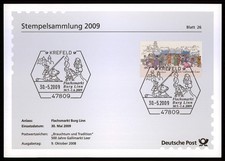 BRD SONDERSTEMPEL-BLATT