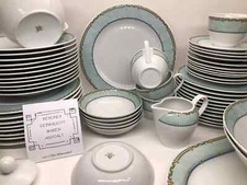 Winterling Porzellan➡️TEILE z. AUSWAHL➡️Kordel Zopf geflochten hellblau türkis