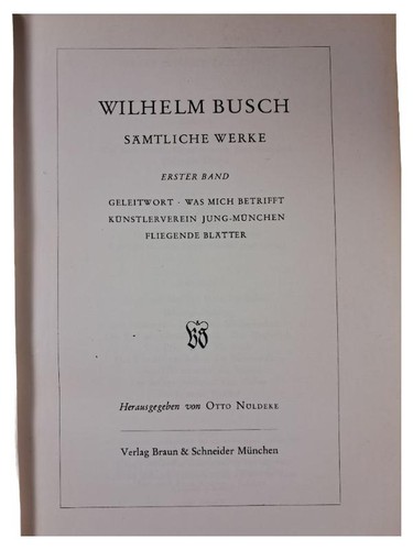 Wilhelm busch sämtliche - wilhelm,