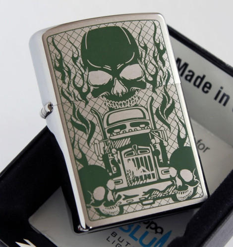 Zippo lighter skull truck - zippo,