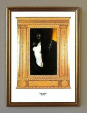 Die Sünde um 1893 von Ölgemälde Gustav Klimt A3 02 Gerahmt