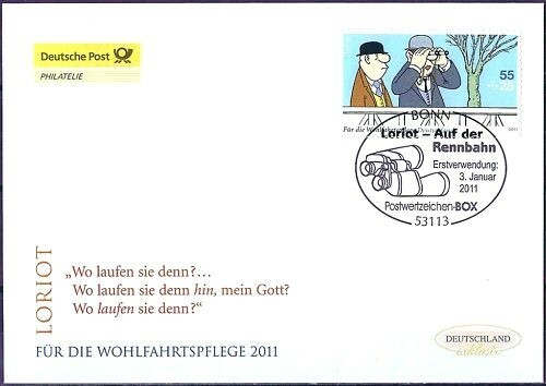 Brd 2011 loriot post fdc - loriot!, der