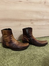 Sendra Cowboy Stiefeletten Chelsea Boots Python Schlangen Leder 44 45 Herren