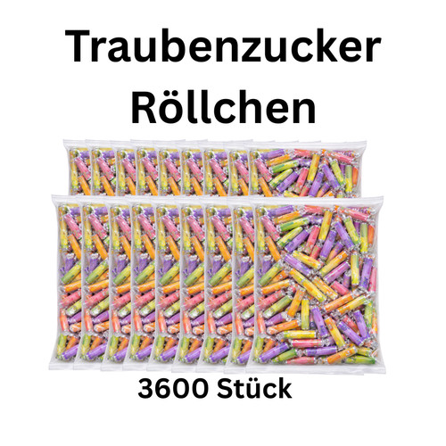 3600x traubenzucker röllchen - 3600x,