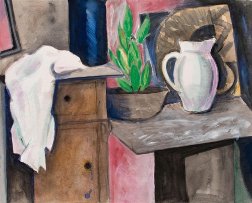 Stillleben mit krug interieur - mit,