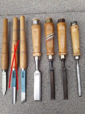 6 Stecheisen, Drechseleisen