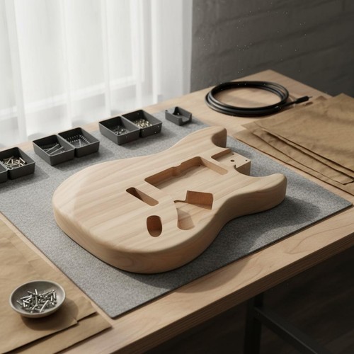 Gitarrenkorpus aus ahorn - e-gitarrenkorpus,