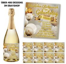 Aufkleber Sektflasche