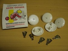 DDR Kindersicherung Steckdosenschloss Steckdosensicherung OHNE Schutzkontakt OVP