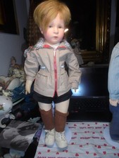 Käthe Kruse Friedebald blond - Stoffkopf - alt - 52 cm gross