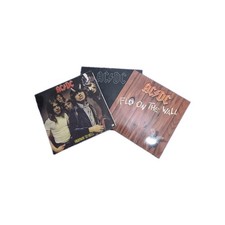 3LP AC/DC-Back in Black+Highway to Hell+Flo on the Wall-Vinyl LP's