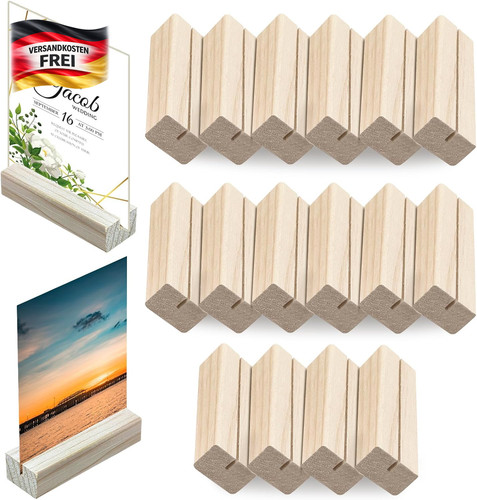Holz kartenhalter set - kartenhalter, 16