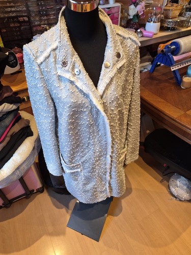 Damen boucle mantel - mantel, 42