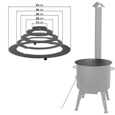 Adapter-Ringe Eintopfofen 48 - 52 cm Herdplatte Kazan Uchag Adaptierung Utschag