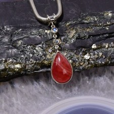 Rhodochrosit Anhänger, 925er