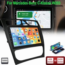 9 Zoll Carplay Android 13 Autoradio GPS 64G Für Benz C/CLK Klasse W209 W208 W168
