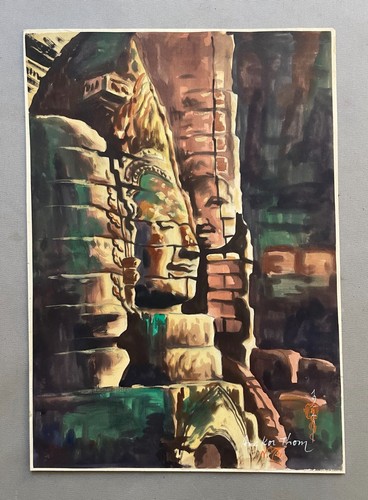 Angkor thom seidenmalerei - angkor,