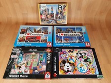 5x Puzzle, 1000 Teile, aus