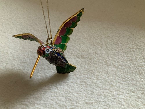 Vintage 70er cloisonné vogel - cloisonné,