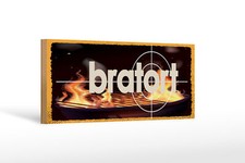 Holzschild Spruch 27x10 cm