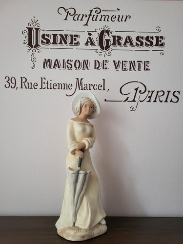 Gipsfigur frau mit - ,
