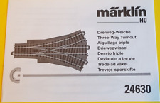 001  Märklin  24630  Bedienungsanleitung für C-Gleis-Driwegweiche, Anleitung