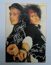 DIE ÄRZTE Autogrammkarte 1980er Bravo 14 x 9,5 cm | Farin Urlaub Bela B
