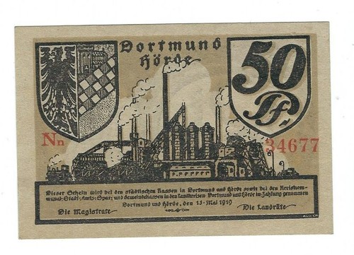 Notgeld dortmund städte - notgeld,