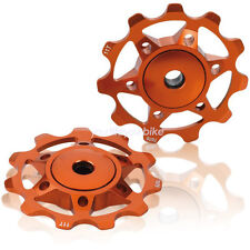 XLC A02 SCHALTRÖLCHEN 11 Zähne SCHALTWERK ROLLE PULLEY ROLLEN SCHALTUNG ORANGE