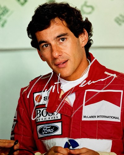 Ayrton senna handsigniert - ayrton,