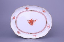 Serviertablett mittelgroß Modell 417 RARITÄT Herend Ungarn Apponyi orange