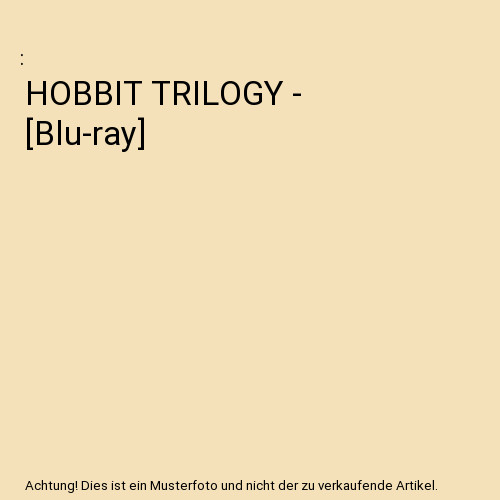 Hobbit trilogy blu ray - hobbit,