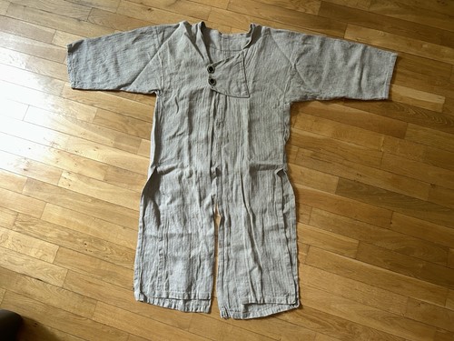 Leinen strickjacke lang mantel - leinen,