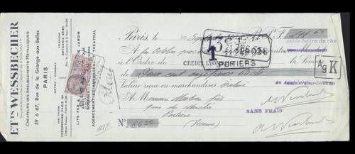 Ets wessbecher paris - wessbecher, m.masteau