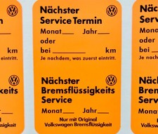 Service Termin Aufkleber Serviceaufkleber passend für VW Polo Golf Corrado T3 T4