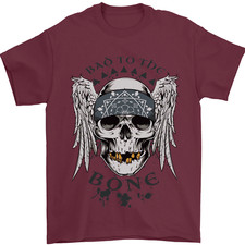 Bad To The Bone Biker Skull