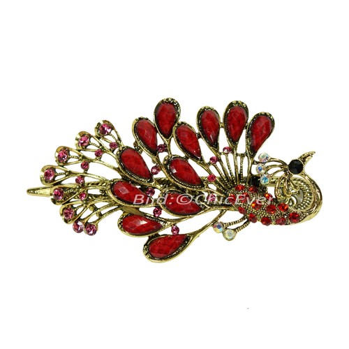 Haarspange metall strass - haarspange, acryl