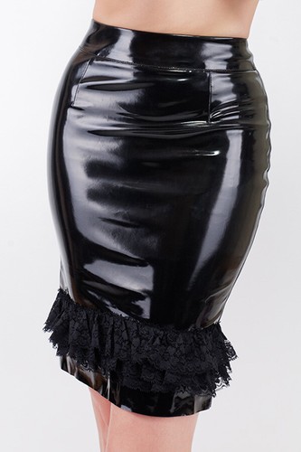 Pvc rock mit spitze - spitze, in