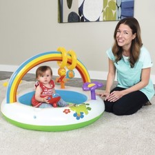 Spielcenter AUFBLASBAR Baby Kind Spielbogen Erlebnisdecke Planschbecken Activity