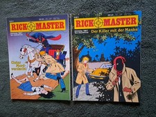 2x RICK MASTER Nr. 4 + 5 • Koralle Krimi Comicalben 1981 • Zustand 1-/1-2