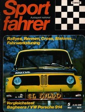 Zeitschrift Sport Fahrer #5 von 1975 Porsche 914 Matra Simca Bagheera