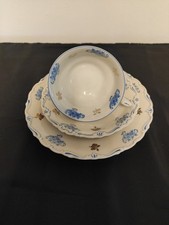 3 teiliges Porzellan Sammelgedeck Al-KA Kunst Kronach Bavaria mit Goldverzierung