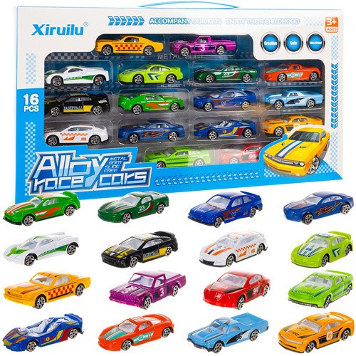 16x spielzeugautos set - 16x,