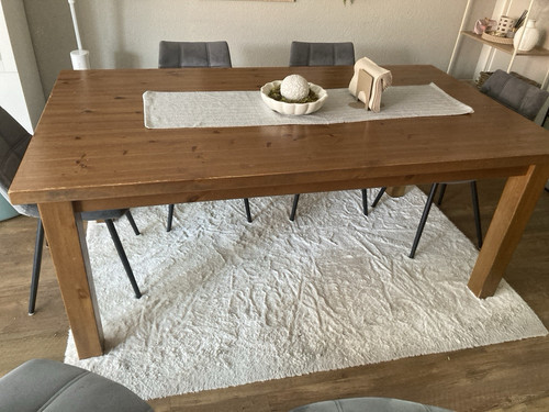 Rechteckiger holz esstisch - rechteckiger, holz-esstisch