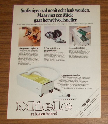 Seltene werbung vintage miele - seltene,
