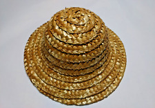 Bastel-Strohhut außen 13 cm, innen 7 cm