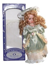 DESKO Porzellanpuppe Höhe 30 cm viktorianischer Stil NEU